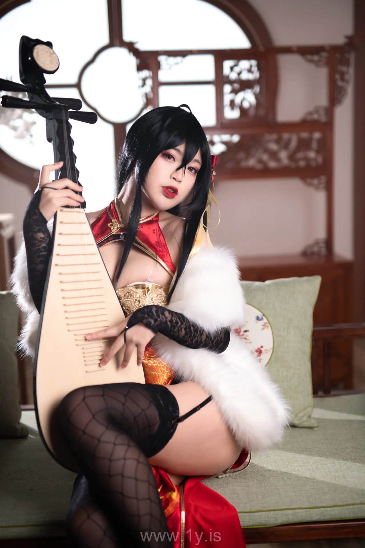 Coser@白烨 NO.013 Fancy Asian Cutie 大凤旗袍新年限定